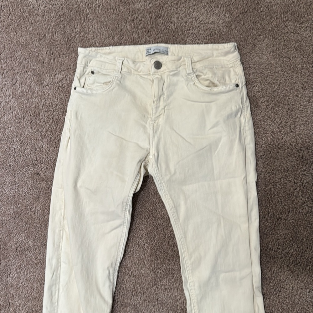 Bershka Cream Women's Jeans - Picture 2 of 5